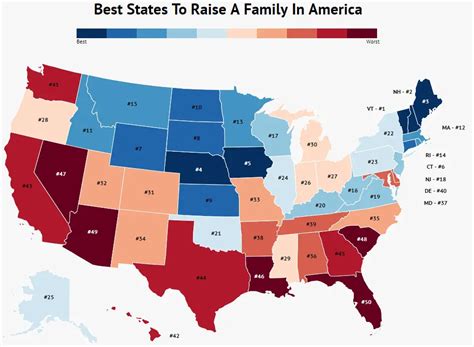 most family friendly states to live in
